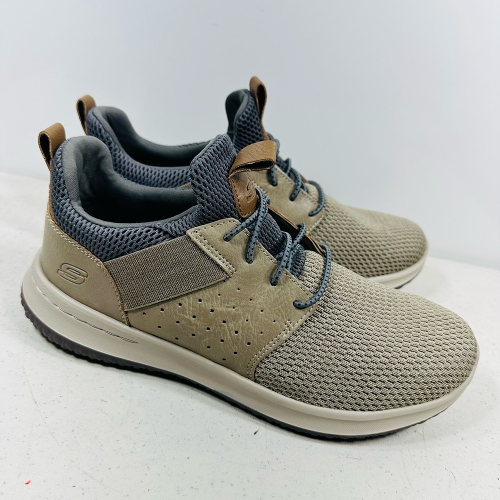 Skechers Delson-Camden Sneaker Men's Size 8.5 Taupe - Picture 3 of 7